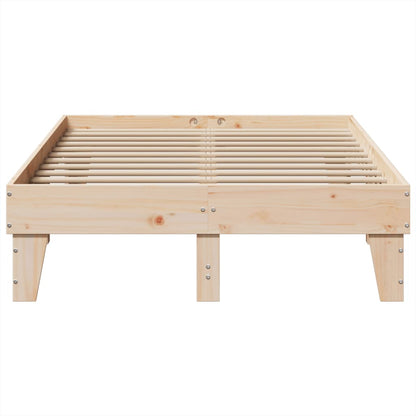 Bed Frame without Mattress 120x200 cm Solid Wood Pine