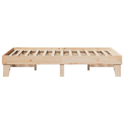 Bed Frame without Mattress 120x200 cm Solid Wood Pine