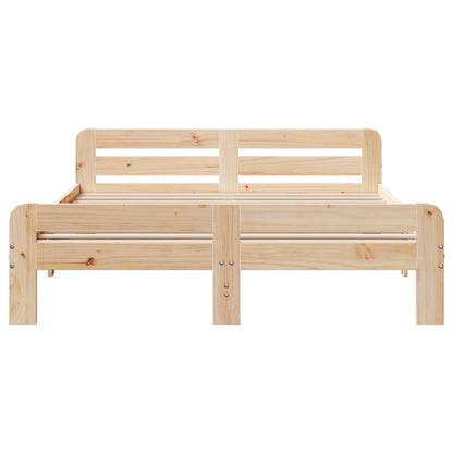 Bed Frame without Mattress 160x200 cm Solid Wood Pine