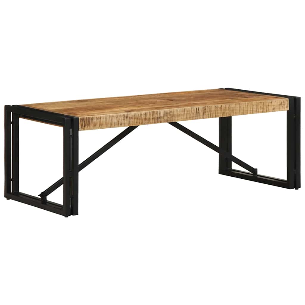 Coffee Table 100x50x35 cm Solid Rough Wood Mango