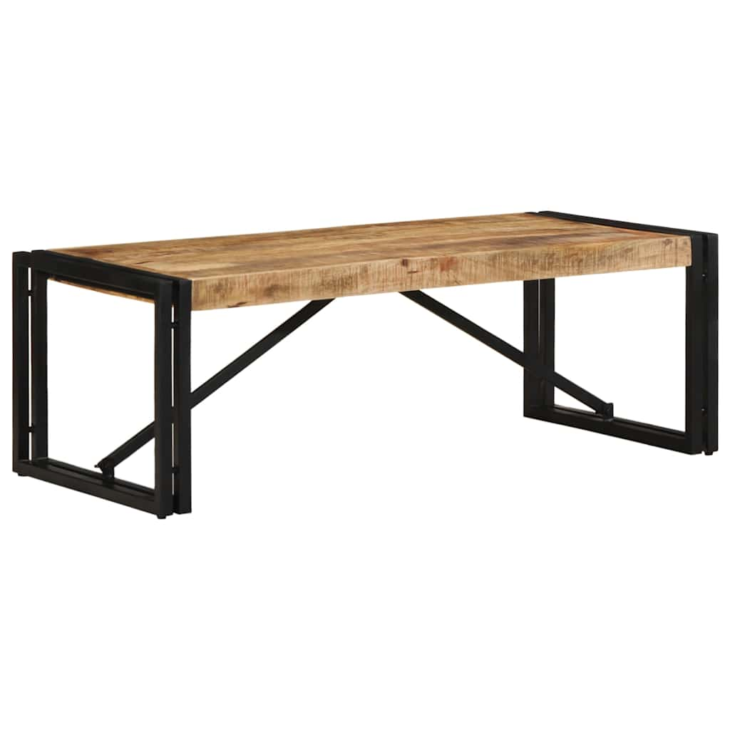 Coffee Table 100x50x35 cm Solid Rough Wood Mango