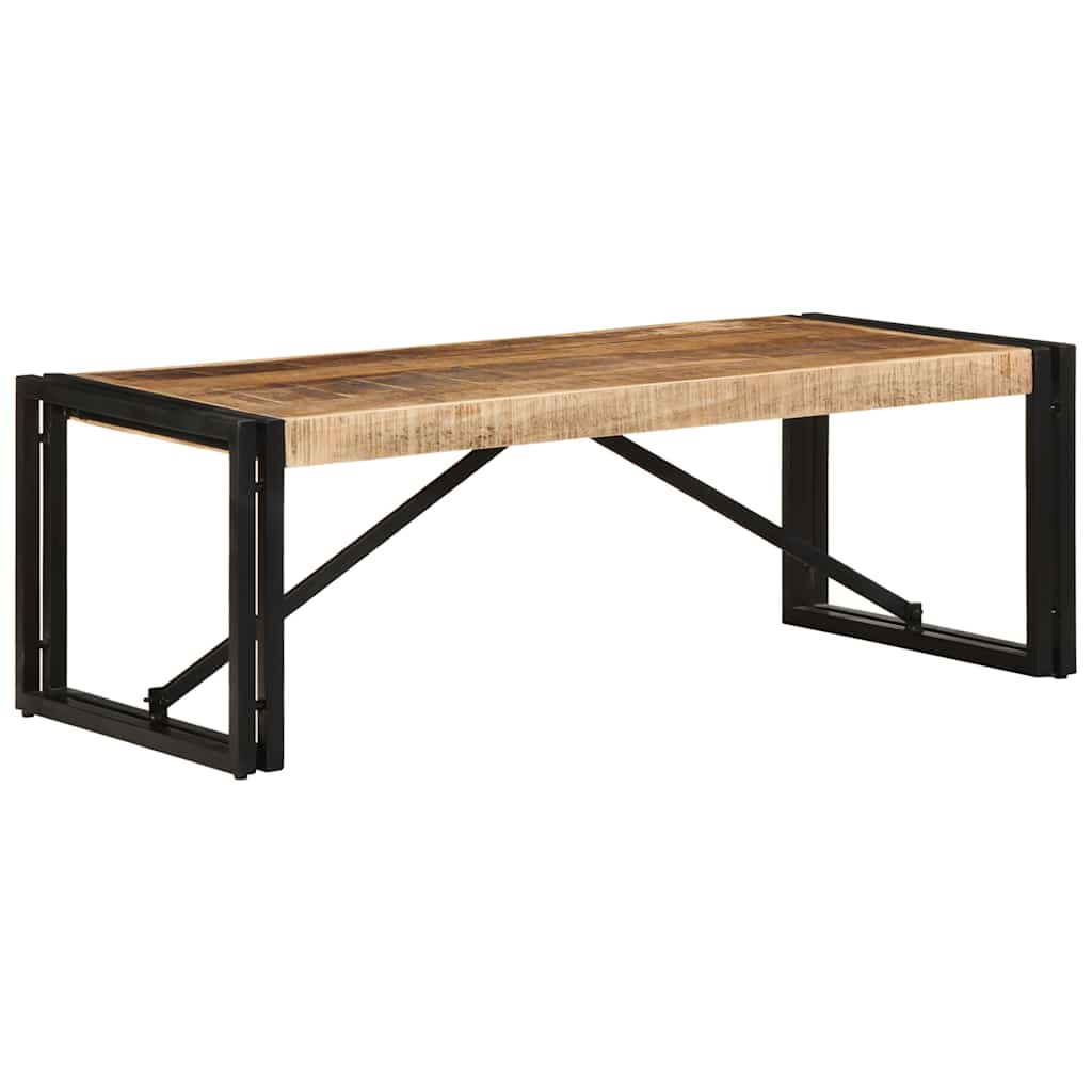 Coffee Table 100x50x35 cm Solid Rough Wood Mango