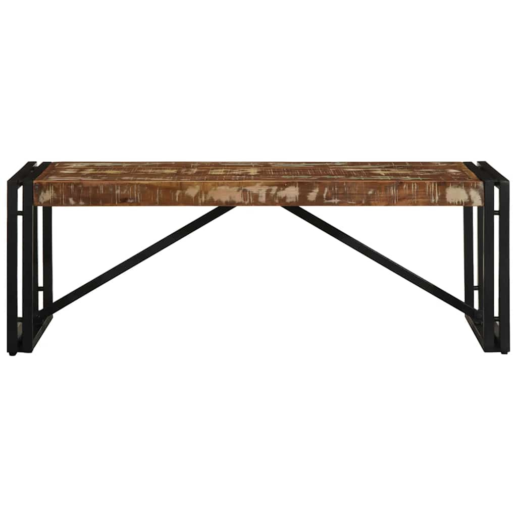 Coffee Table Multicolour 100x50x35 cm Solid Wood Reclaimed