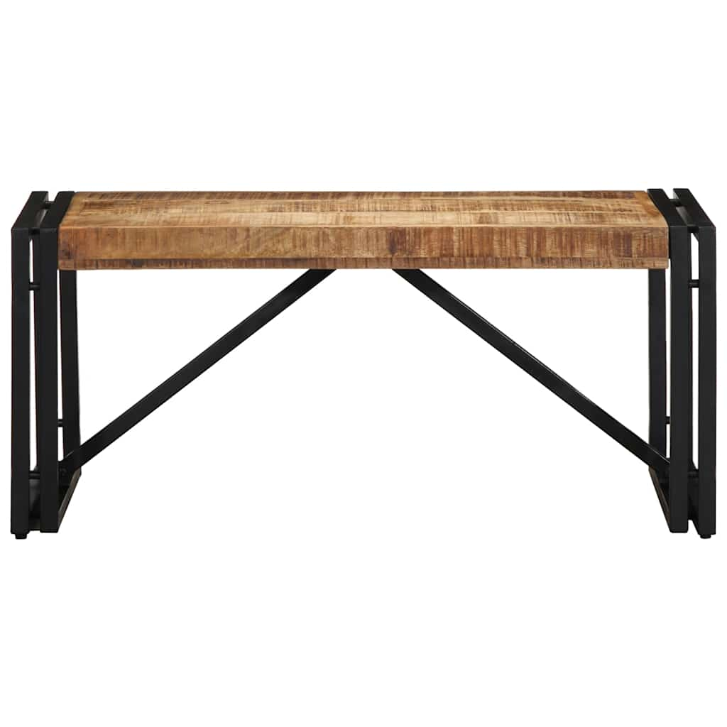 Coffee Table 80x40x35 cm Solid Rough Wood Mango