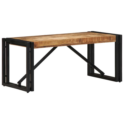 Coffee Table 80x40x35 cm Solid Rough Wood Mango