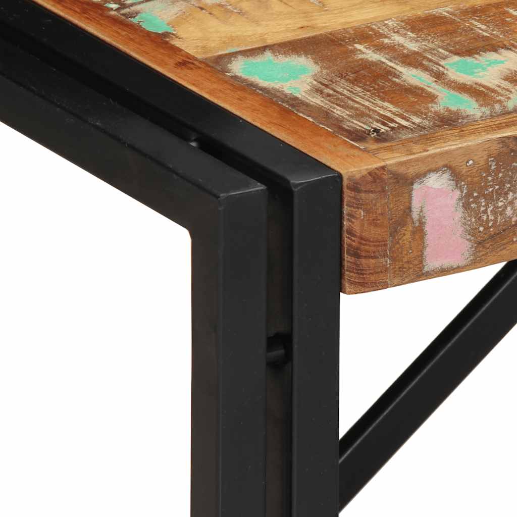 Coffee Table Multicolour 80x40x35 cm Solid Wood Reclaimed