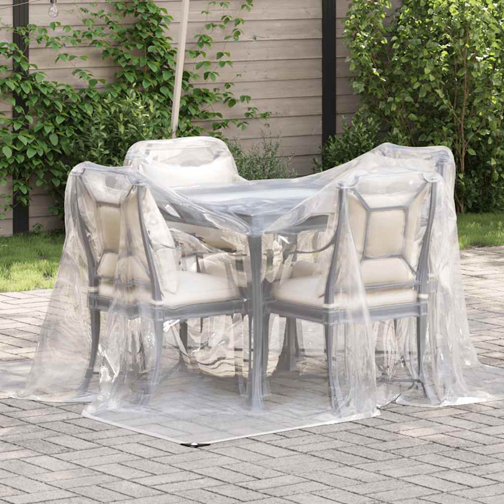 Clear Tarpaulin with Eyelets 2x2 m Polyethylene