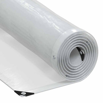 Clear Tarpaulin with Eyelets 2x10 m Polyethylene