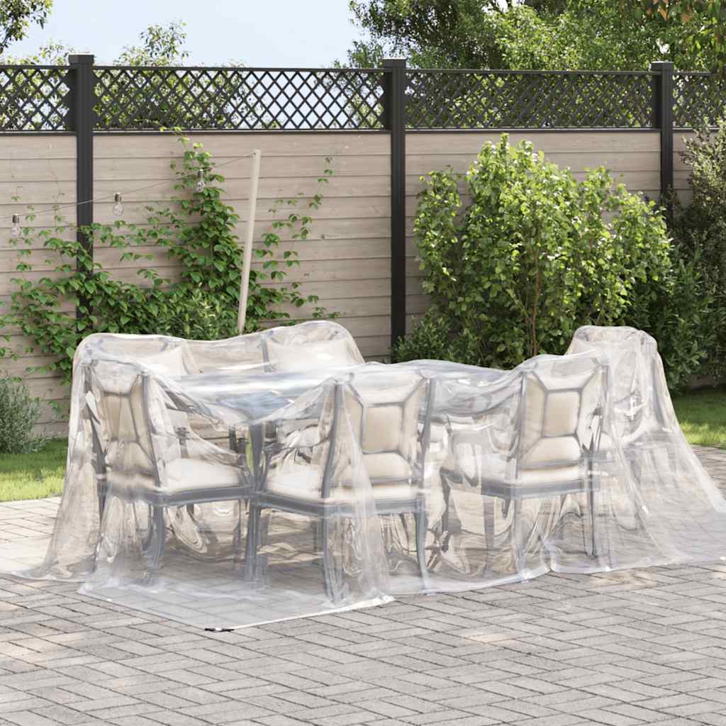 Clear Tarpaulin with Eyelets 3x5 m Polyethylene