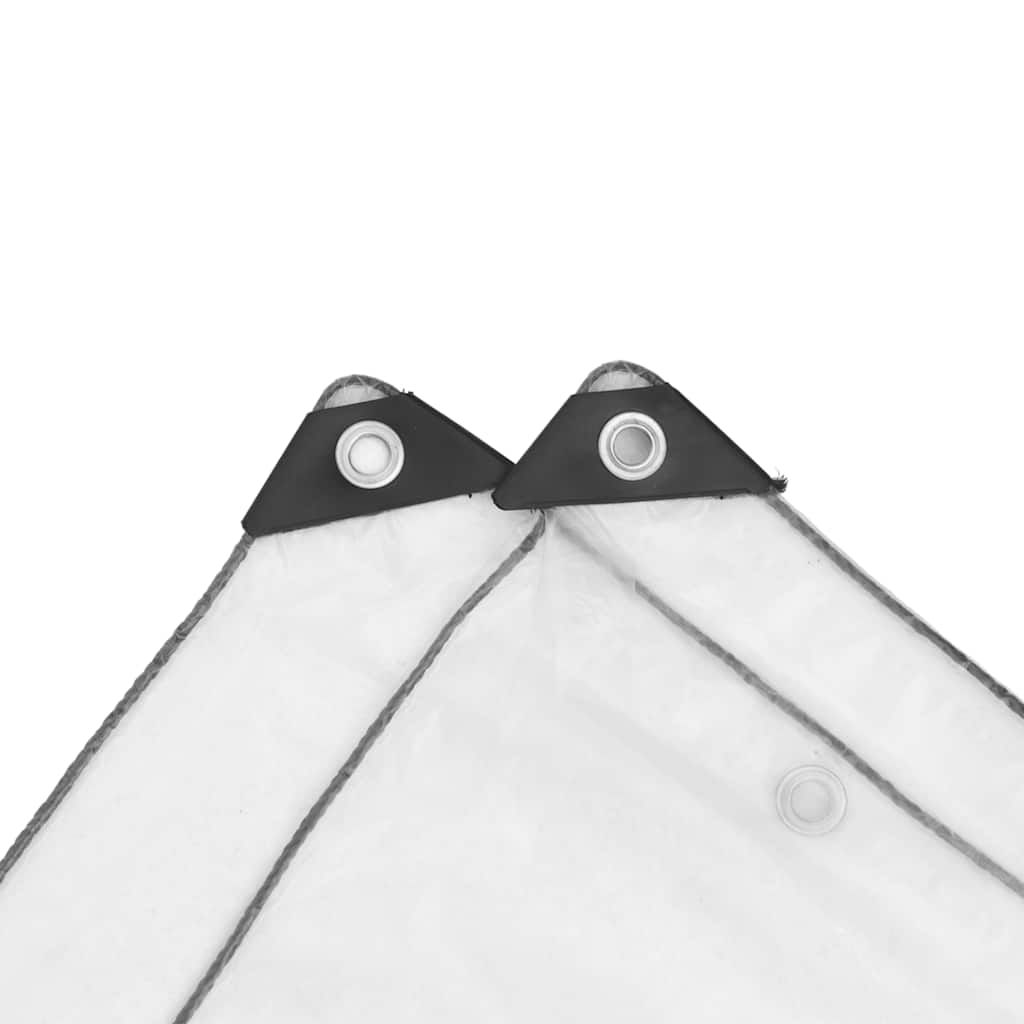 Clear Tarpaulin with Eyelets 4x8 m Polyethylene