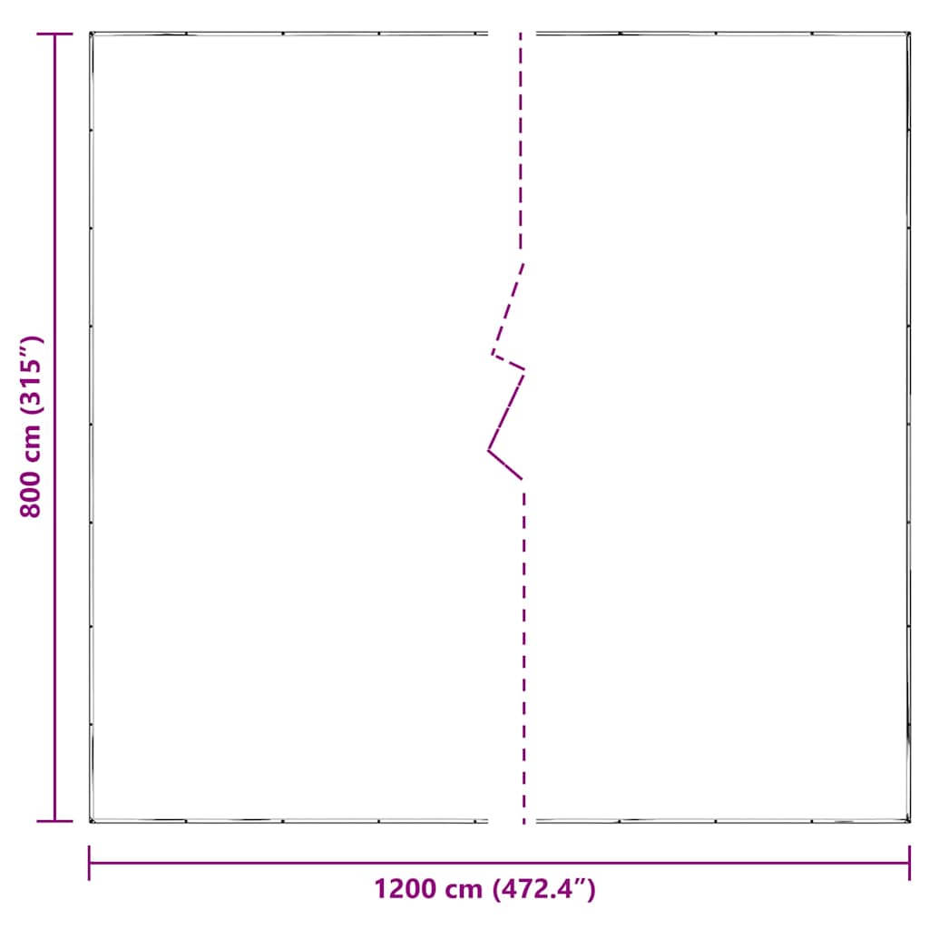 Clear Tarpaulin with Eyelets 8x12 m Polyethylene