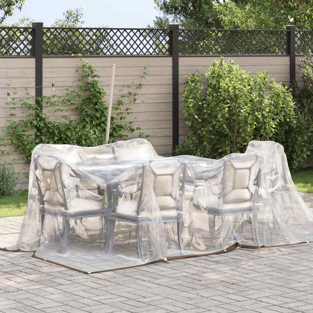 Clear Tarpaulin with Eyelets 3x3 m Polyethylene