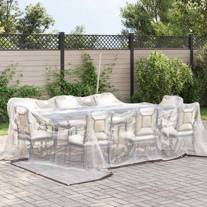 Clear Tarpaulin with Eyelets 5x5 m Polyethylene