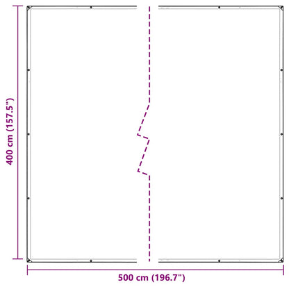 Clear Tarpaulin with Eyelets 4x5 m PVC