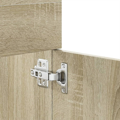 3 Piece Bathroom Furniture Set Sonoma Oak Engineered Wood