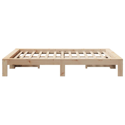 Bed Frame without Mattress 150x200 cm King Size Solid Wood Pine