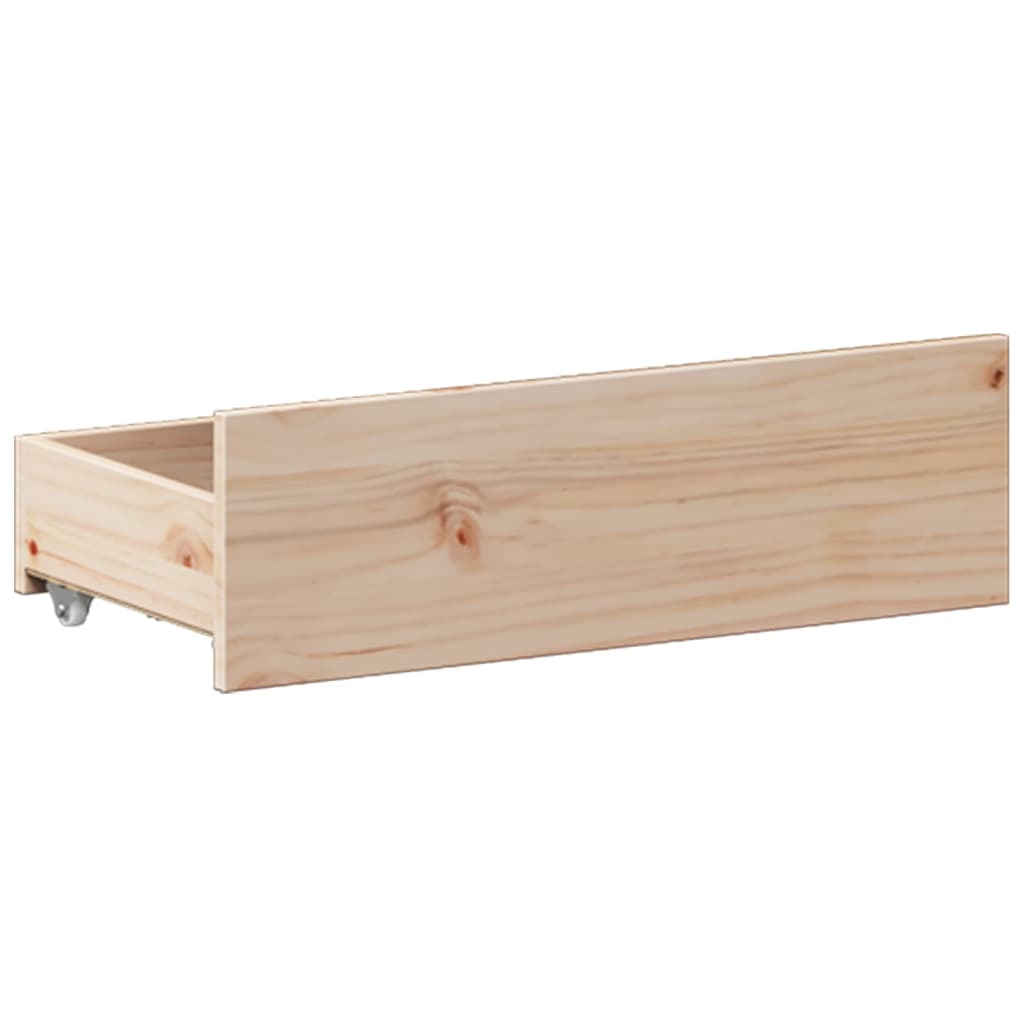 Bed Frame without Mattress with Headboard 200x200 cm Solid Wood Pine