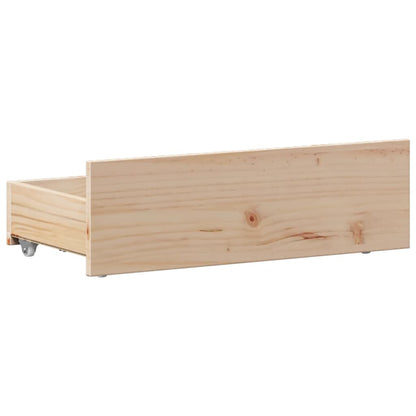 Bed Frame without Mattress with Headboard 90x190 cm Single Solid Wood Pine