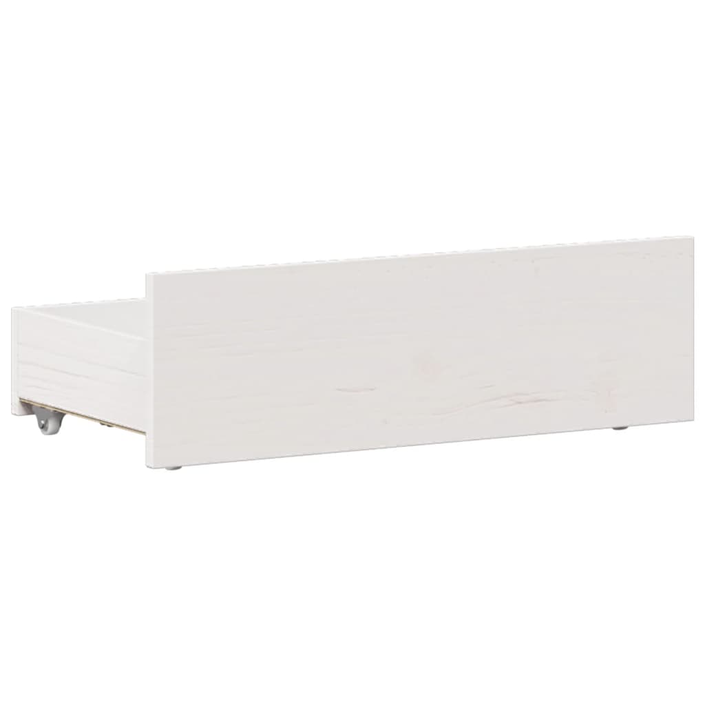 Bed Frame without Mattress with Headboard White 90x190 cm Single Solid Wood Pine