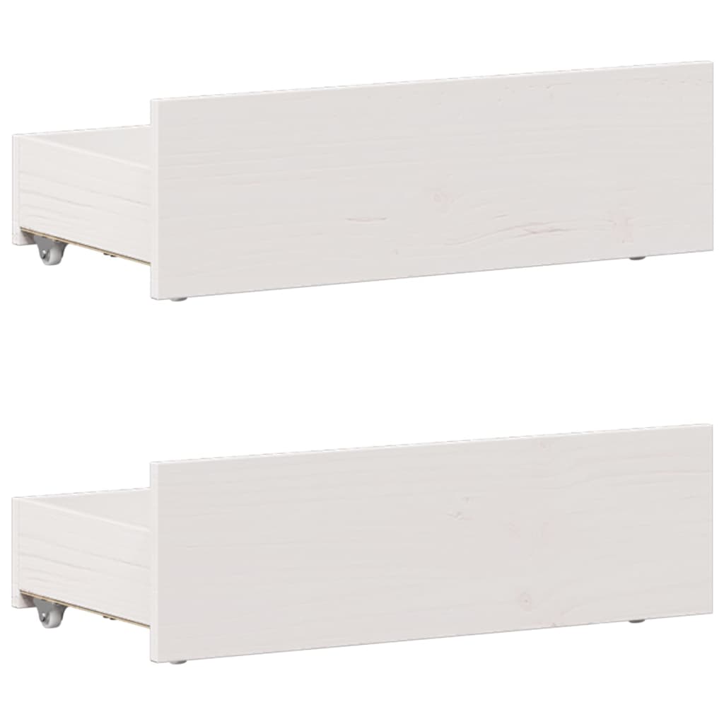 Bed Frame without Mattress with Headboard White 90x190 cm Single Solid Wood Pine