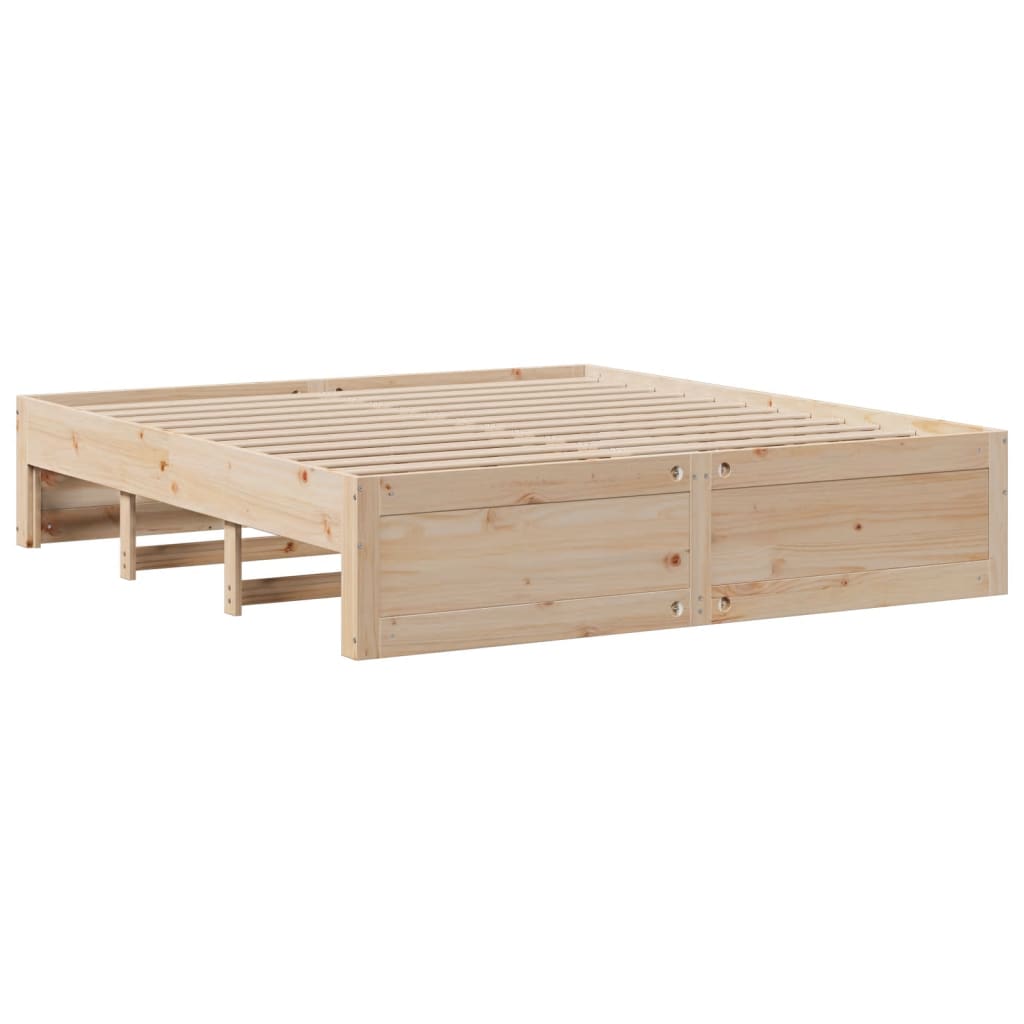 Bed Frame without Mattress with Drawers 180x200 cm Super King Solid Wood Pine