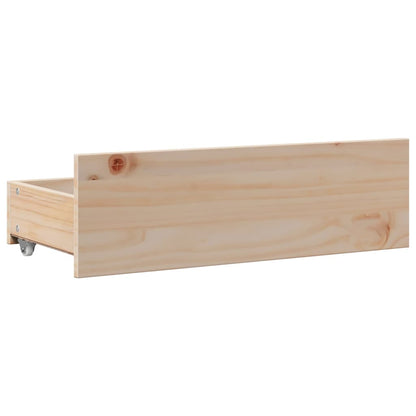 Bed Frame without Mattress with Drawers 180x200 cm Super King Solid Wood Pine