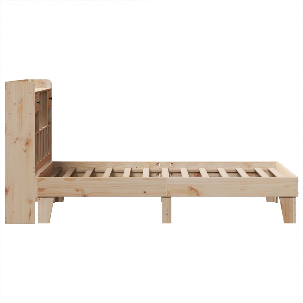 Bed Frame without Mattress 90x200 cm Solid Wood Pine