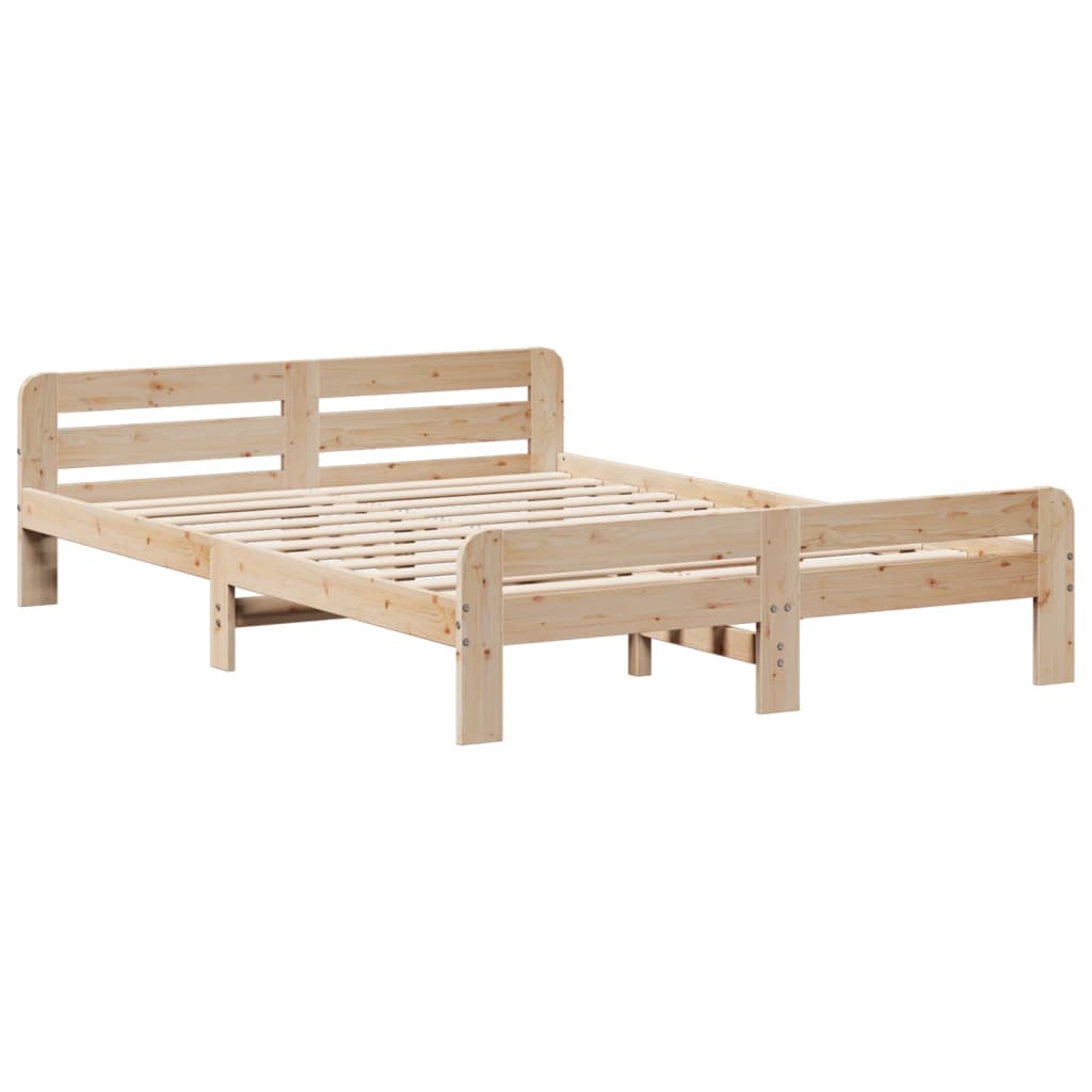 Bed frame without Mattress 160x200 cm Solid Wood Pine