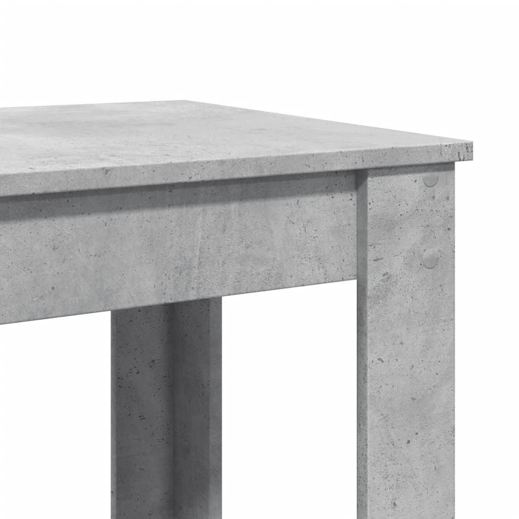 Bar Table Concrete Grey 102x50x103.5 cm Engineered Wood