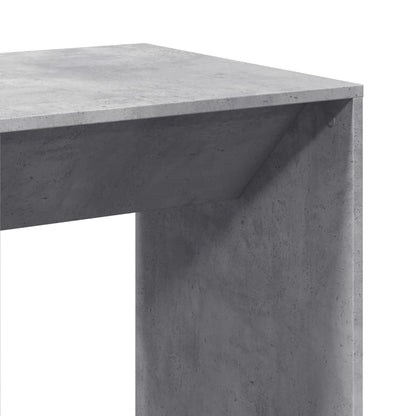 Bar Table Concrete Grey 51x50x103.5 cm Engineered Wood