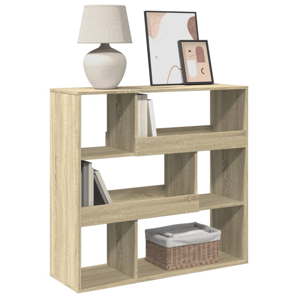 Book Cabinet/Room Divider Sonoma Oak 100x33x94.5 cm