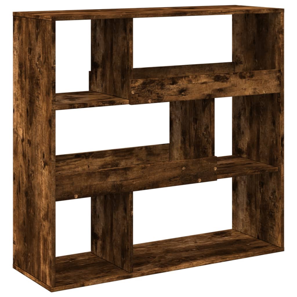 Book Cabinet/Room Divider Smoked Oak 100x33x94.5 cm