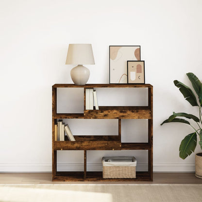 Book Cabinet/Room Divider Smoked Oak 100x33x94.5 cm