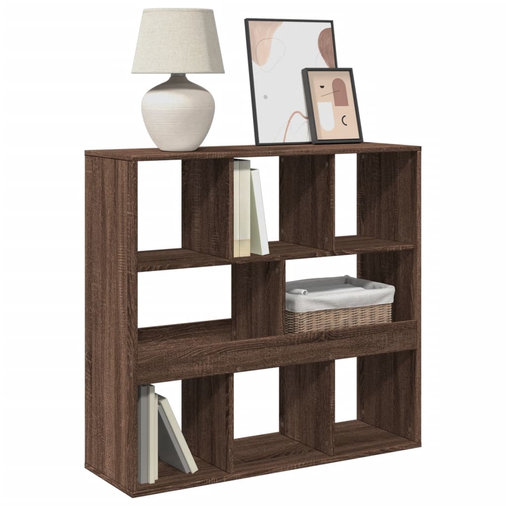 Book Cabinet/Room Divider Brown Oak 100x33x94.5 cm