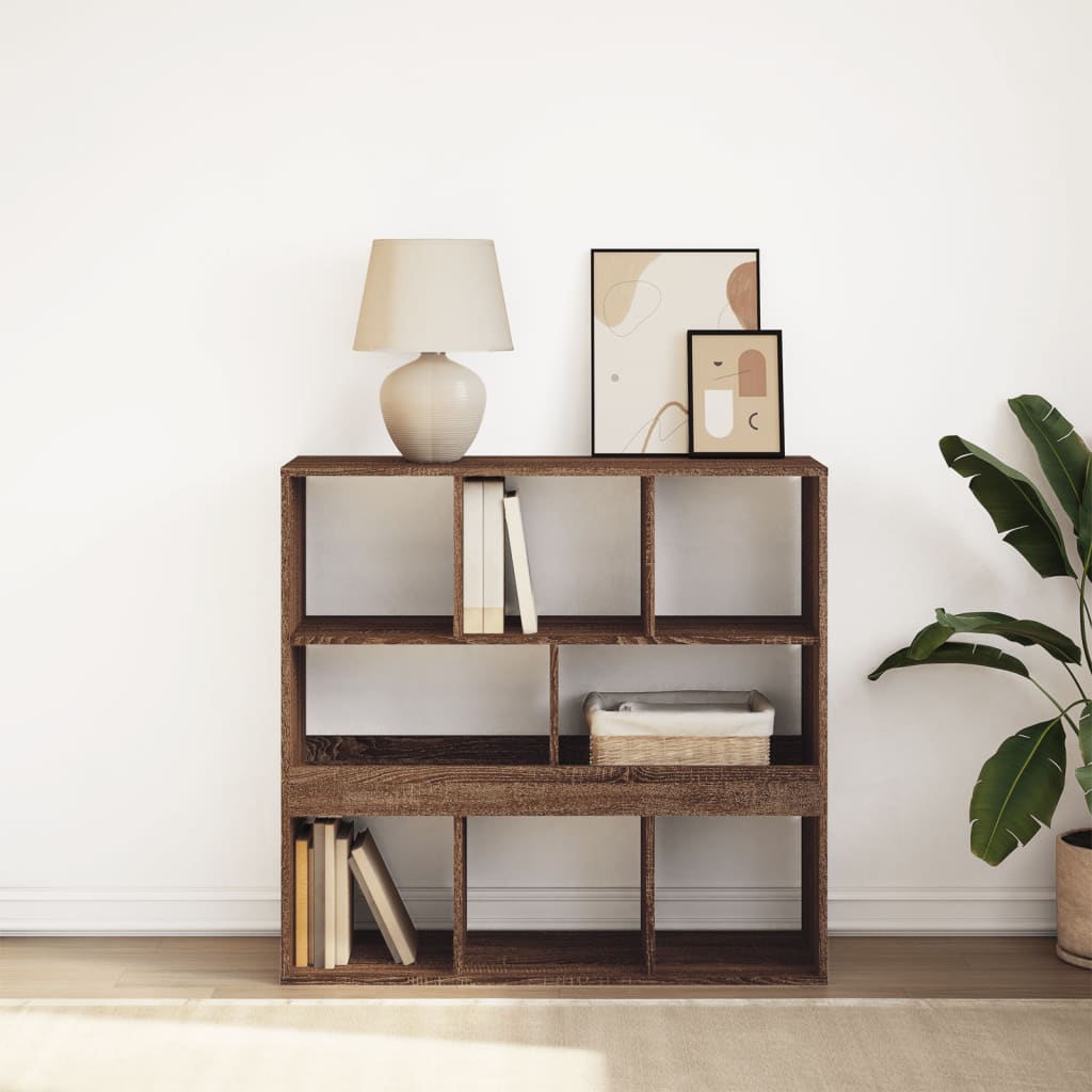 Book Cabinet/Room Divider Brown Oak 100x33x94.5 cm