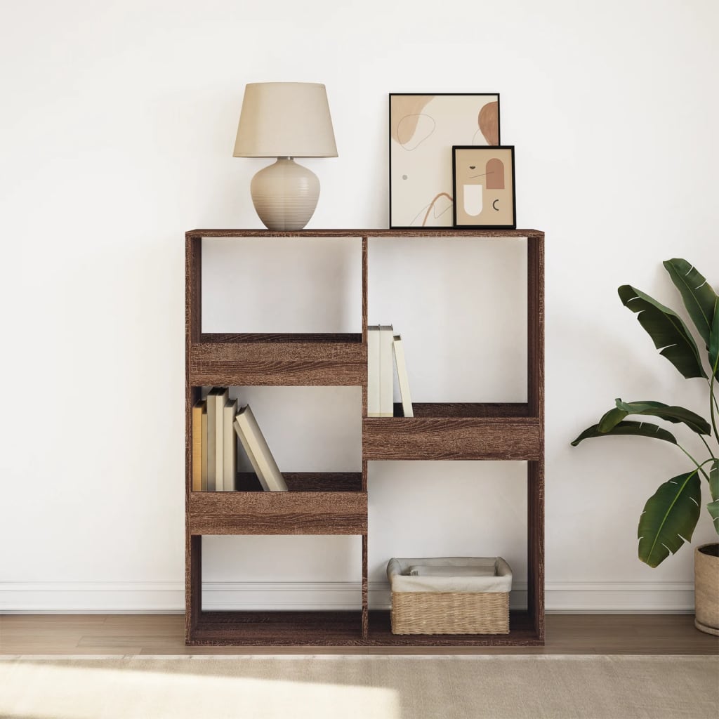 Book Cabinet/Room Divider Brown Oak 100x33x115 cm