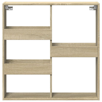 Wall Cabinet Sonoma Oak 80x15x80 cm Engineered Wood