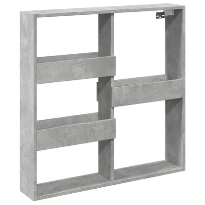 Wall Cabinet Concrete Grey 80x15x80 cm Engineered Wood