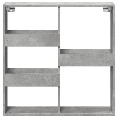 Wall Cabinet Concrete Grey 80x15x80 cm Engineered Wood