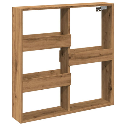 Wall Cabinet Artisian Oak 80x15x80 cm Engineered Wood