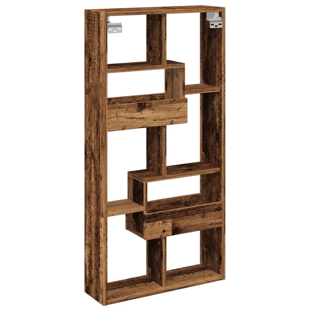 Wall Cabinet Old Wood 50x15x100 cm Engineered Wood