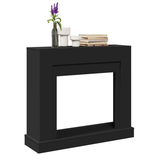 Fireplace Surround Black 100x30x87.5 cm Engineered Wood