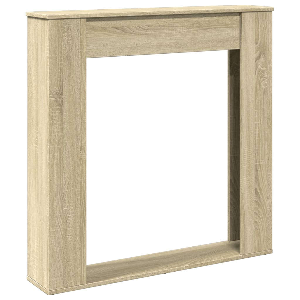 Fireplace Surround Sonoma Oak 100x20x100 cm Engineered Wood