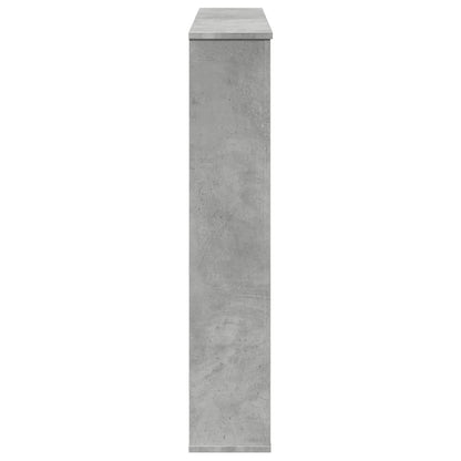 Fireplace Surround Concrete Grey 100x20x100 cm Engineered Wood