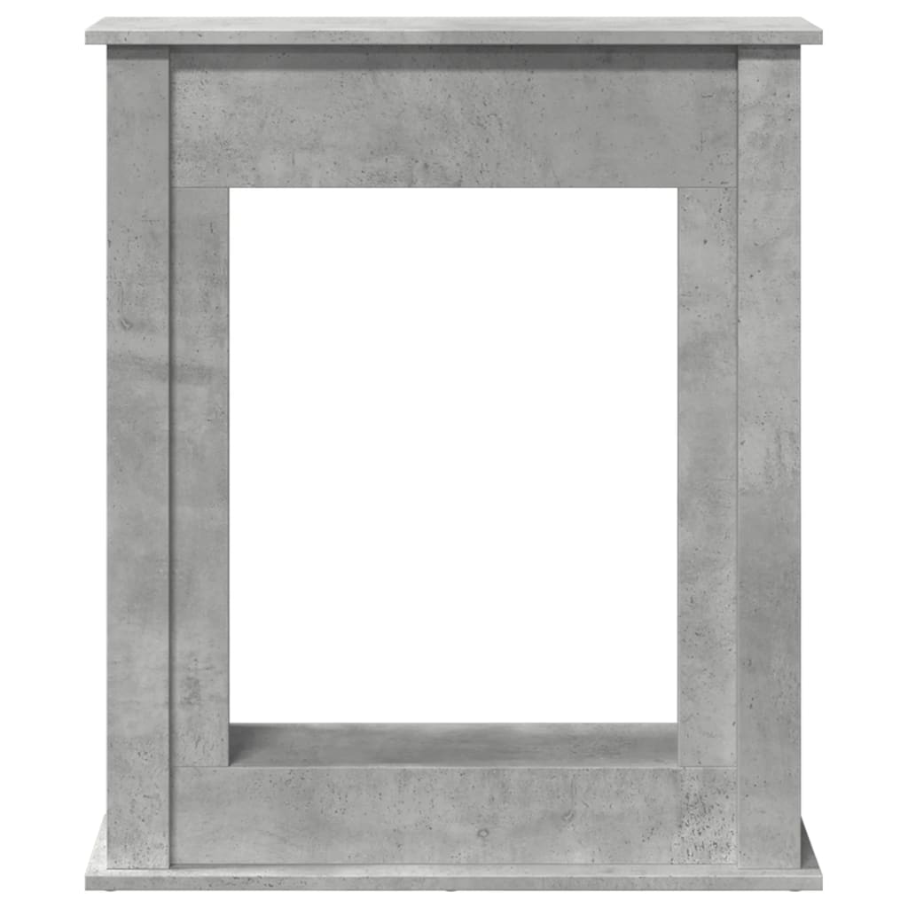 Fireplace Surround Concrete Grey 75x20x87.5 cm Engineered Wood