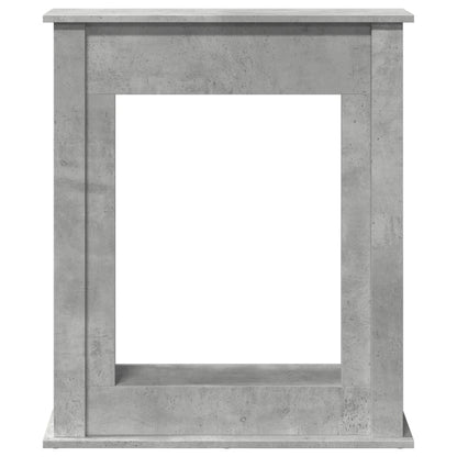 Fireplace Surround Concrete Grey 75x20x87.5 cm Engineered Wood