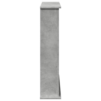 Fireplace Surround Concrete Grey 75x20x87.5 cm Engineered Wood