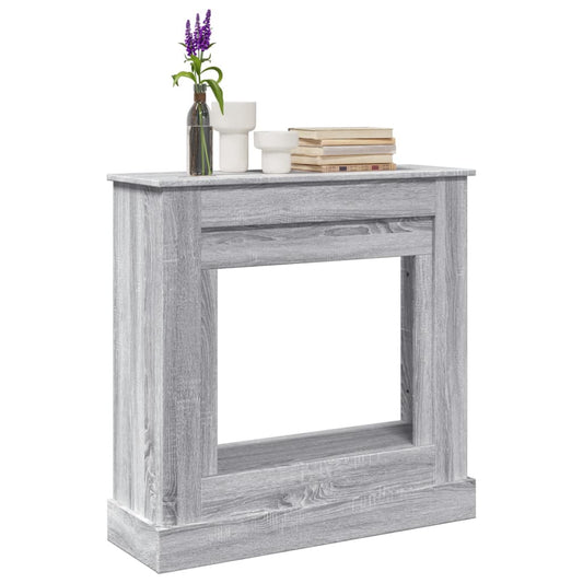 Fireplace Surround Grey Sonoma 90x30x90 cm Engineered Wood