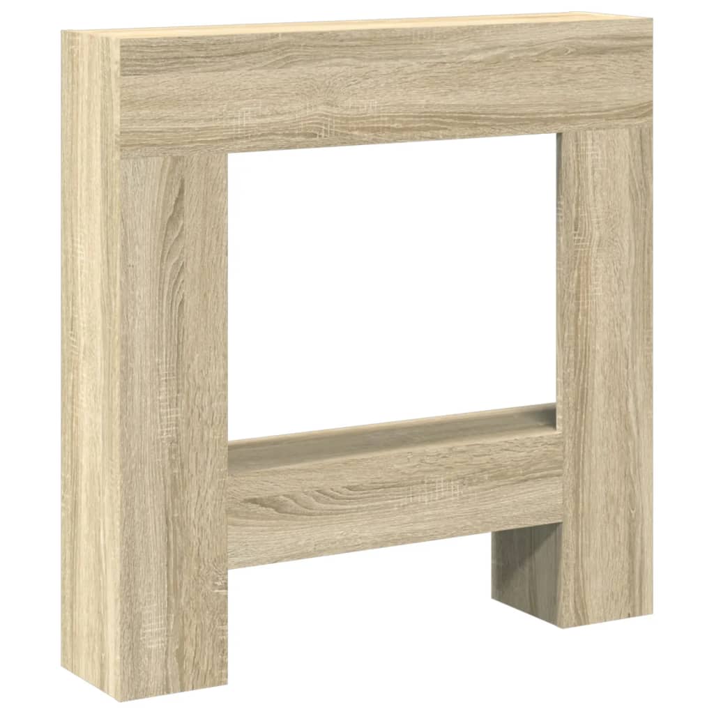 Fireplace Surround Sonoma Oak 81x18x82 cm Engineered Wood