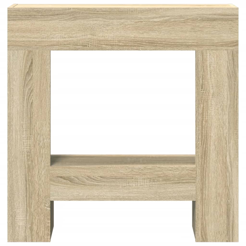 Fireplace Surround Sonoma Oak 81x18x82 cm Engineered Wood